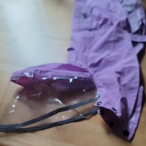 Purple Raincoat with Clear Hood